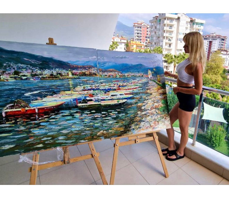 Evening Glow by the Harbour