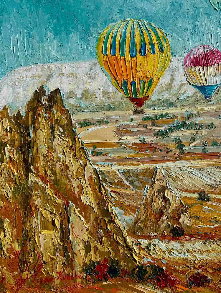 Moonlit Balloons Over Cappadocia